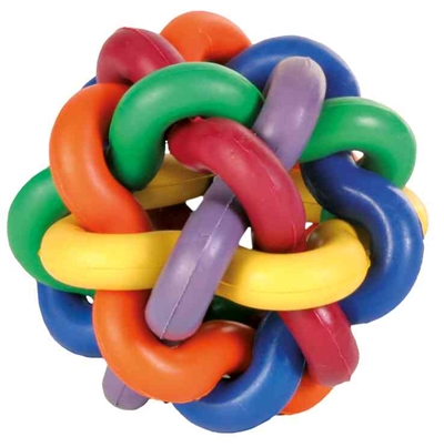 Trixie natuurrubber knoopbal | 7x7x7 cm, 3 stuks