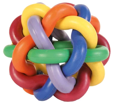 Trixie natuurrubber knoopbal | 10x10x10 cm, 3 stuks