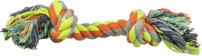 Trixie touw oranje/lime/grijs | 40 cm - 3 stuks