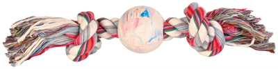 Trixie flostouw met natuurrubber bal | 36x7x7 cm, 3 stuks