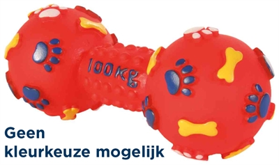 Trixie vinyl halter met geluid assorti | 15 cm, 4 st