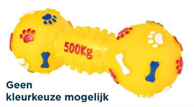 Trixie vinly halter met geluid | roze 19 cm 3 st