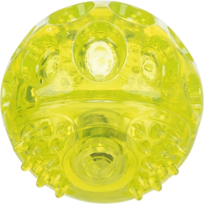 Trixie knipperbal zonder geluid | 7,5 cm, drijvend tpr, 3 st