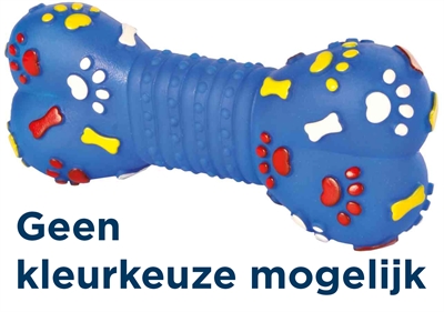 Trixie vinyl bot met geluid assorti | 15 cm, 4 stuks