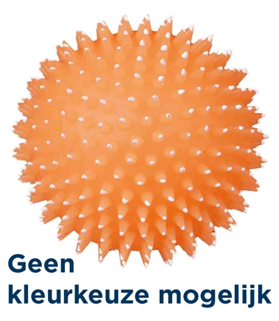 Trixie egelbal fluorisierend vinyl met geluid | 3 stuks 10x10 cm