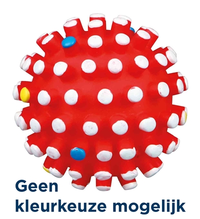Trixie vinyl egelbal met geluid | 6x6x6 cm, 4 stuks