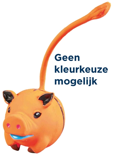 Trixie latex speelbal dier met geluid | assorti 6x6x6 cm