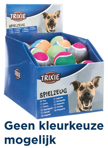 Trixie tennisbal assorti | 6x6x6 cm, 39 stuks