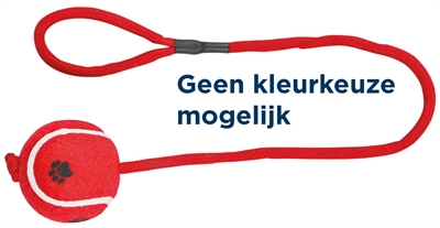 Trixie tennisbal aan koord assorti | 50x6x6 cm, 3 st