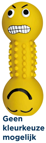 Trixie latex polyester vlies smiley-halter assorti | 19 cm 3 st