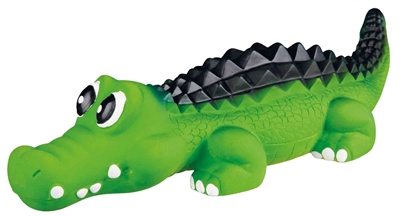 Trixie latex krokodil met geluid | 33 cm, 3 st