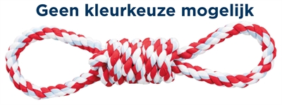 Trixie touw met 2 handvaten | 38 cm, assorti katoen/polyester