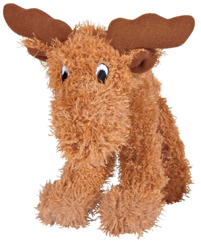 Trixie pluche eland hondenspeelgoed 15×15 cm – 3 stuks met geluid
