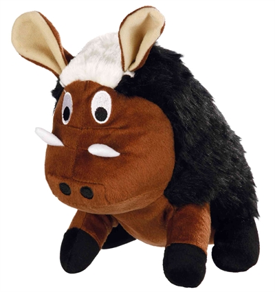 Trixie pluche wildzwijn met dierengeluid en ritselfolie | 25 cm 2 st