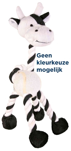 Trixie pluche dier met touw en tennisbal giraf | 28 cm 3 st