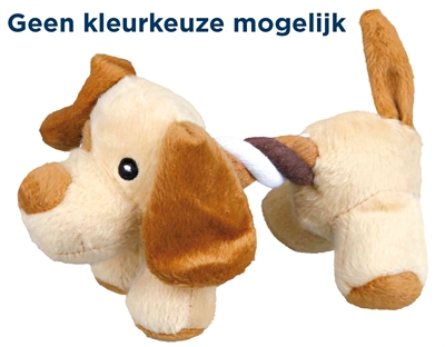 Trixie speelfiguur met touw | pluche 17 cm assorti