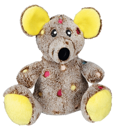 Trixie pluche muis met geluid | 17 cm - 3 stuks
