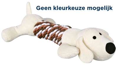 Trixie pluche dier met touwe en geluid assorti | 32 cm 3 st