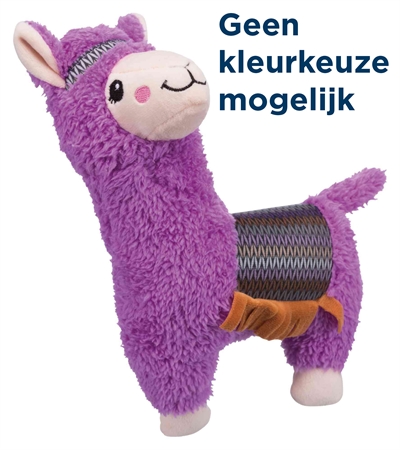 Trixie pluche alpaca met geluid | paars, 31 cm, 2 st