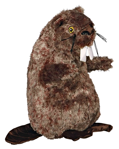 Trixie pluche bever met dierengeluid | 27 cm, 2 stuks