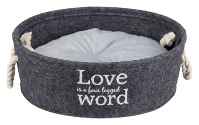 Trixie mand lian rond antraciet | 37x37x14 cm