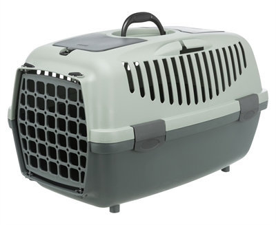 Trixie be eco vervoersbox capri | antraciet/grijs-groen 55x37x34 cm