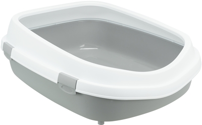 Trixie kattenbak primo xxl | gris/wit 71x56x25 cm