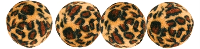 Trixie set ballen met luipaardprint pluche | 4x4 cm 4x4 st