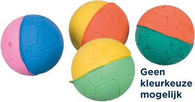 Trixie softbal softrubber assorti | 4,3 cm, 70 st.
