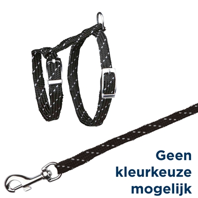 Trixie kittentuig met riem assorti | 27-45x1 cm, 130 cm