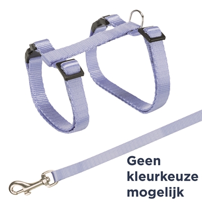 Trixie kattentuig met riem assorti | 27-45x1 cm, 120 cm, 4 st