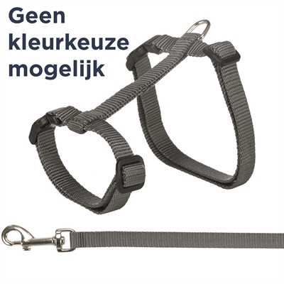 Trixie kattentuig met riem assorti | 34-57x1,3 cm, 120 cm, 4 st