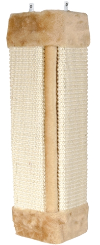 Trixie krabplank hoek | sisaltapijt pluche catnip 23x49 cm beige