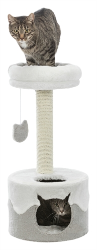 Trixie krabpaal nuria | wit/gruis 35x35x71 cm