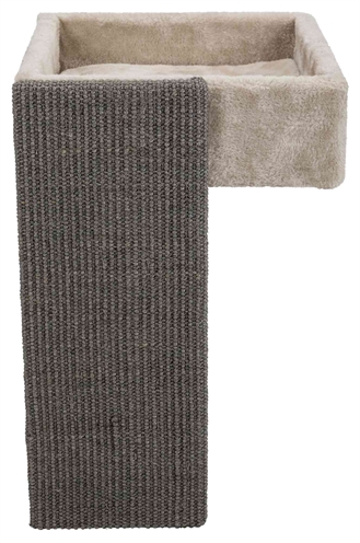 Trixie mand voor kasten met krabplank | lichtgrijs 37x33x48 cm