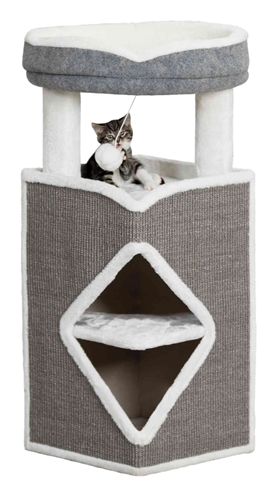 Trixie cat tower arma grijs/wit | 54x54x98 cm