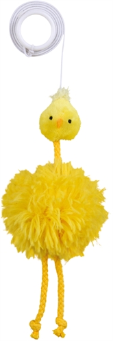 Trixie kip aan elastisch koord pluche 20 cm | 4 st