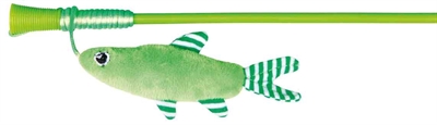 Trixie speelhengel vis kunststof / pluche 42 cm | 4 stuks