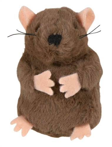 Trixie mol met microship pluche met catnip | 5 cm, 4 st