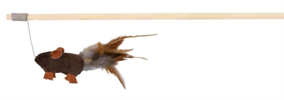 Trixie speelhengel muis met veren | 50 cm, 4 stuks, catnip