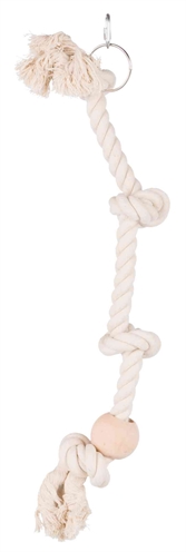 Trixie klim- en klautertouw met houten blok | 60x2,3 cm 3 st