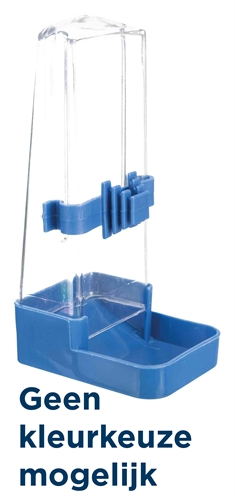 Trixie drinkfles en voerdispenser hoekig assorti | 16 cm 200 ml 4 st