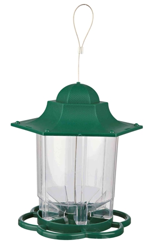 Trixie voedersilo kunststof groen | 22 cm, 1,4 ltr, 2 st