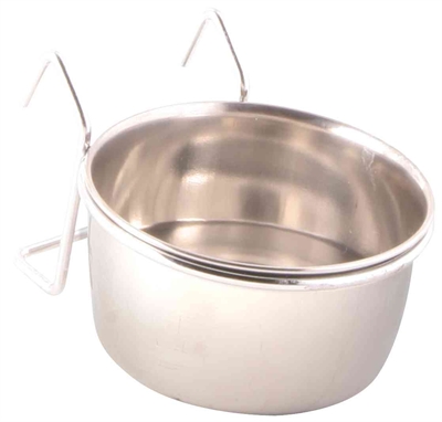 Trixie voerbak met houder rvs | 150 ml 7 cm