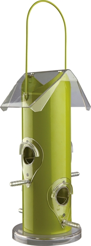 Trixie voerdispenser metaal/kunststof groen | 25 cm 800 ml 2 st