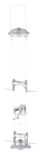 Trixie voedersilo kunststof/metaal | 53 cm, 3 ltr, zilver