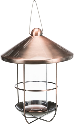 Trixie voerdispenser metaal koper | 19x9 cm 500 ml
