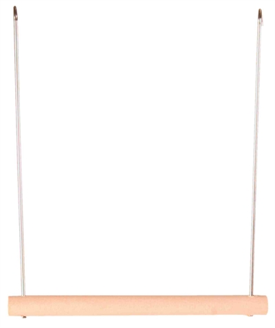 Trixie trapezeschommel draad/hout | 12x13 cm, 4 st