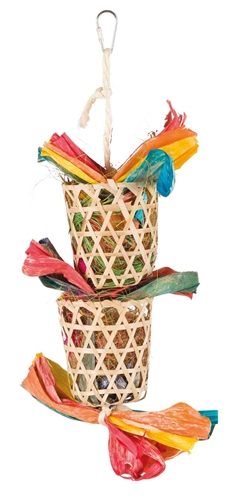 Trixie vogel natuurspeelgoed | palmbad / maïslies 35 cm