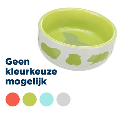 Trixie voerbak caviamotief keramiek | 250 ml 11 cm 4 st